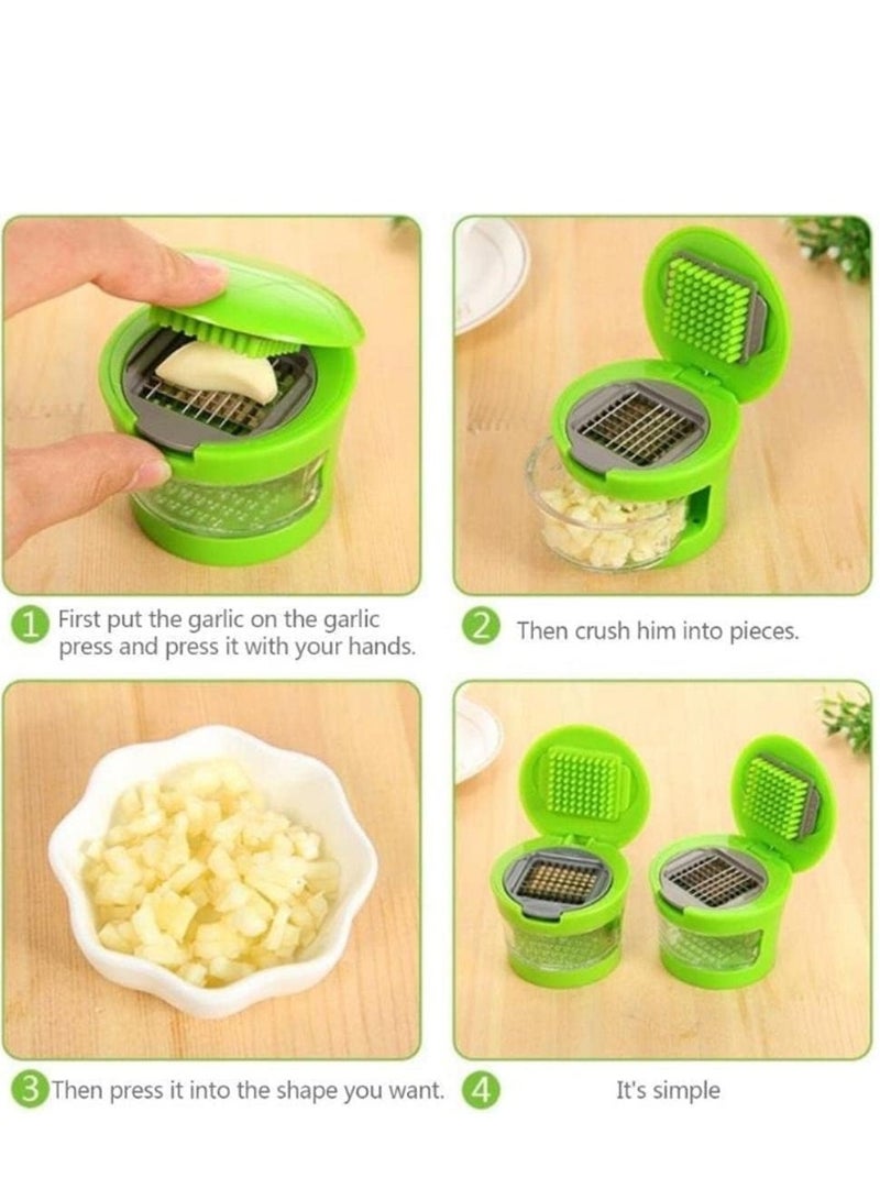 Garlic Cutter and Press - With 2 Blades  - Image 4