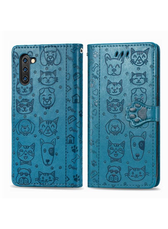 Zaboon Case For Galaxy Note 10 Cute Cat and Dog Embossed Horizontal Flip Leather Case with Bracket / Card Slot / Wallet / Lanyard - Image 2