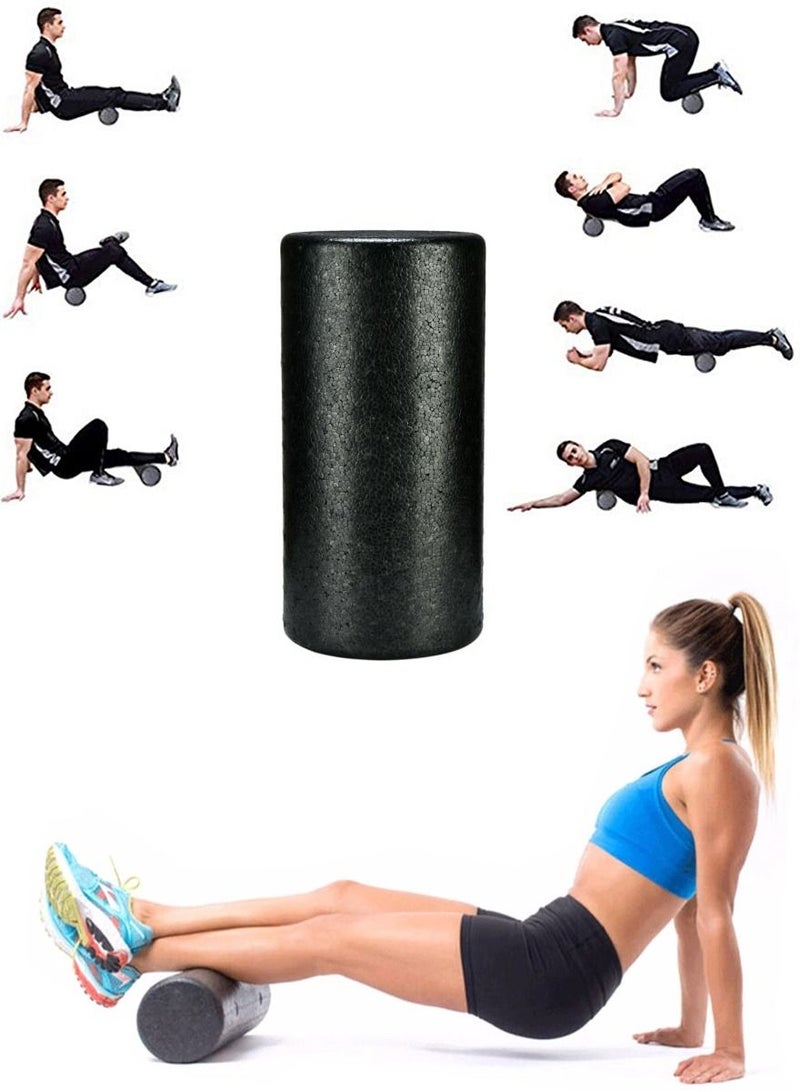High Density Yoga Foam Roller for Back, Legs, Exercise, Weight Lifting, Massage Muscle Recovery and for Pain Relief Great for Fitness Enthusiasts of all Levels 30Cm Perfect for Developing Stamina