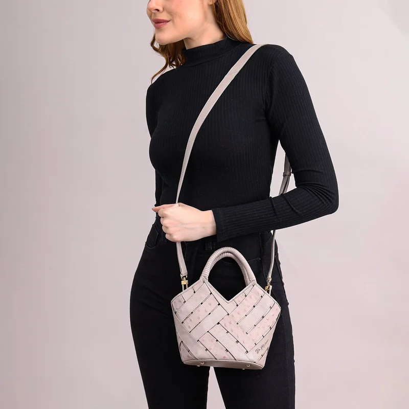 Da Milano L.Grey Tresser Top Handle Bag (S) for Women | Best Price UAE