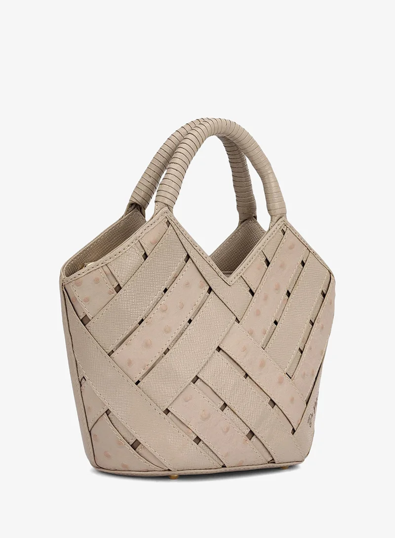 Da Milano L.Grey Tresser Top Handle Bag (S) for Women | Best Price UAE
