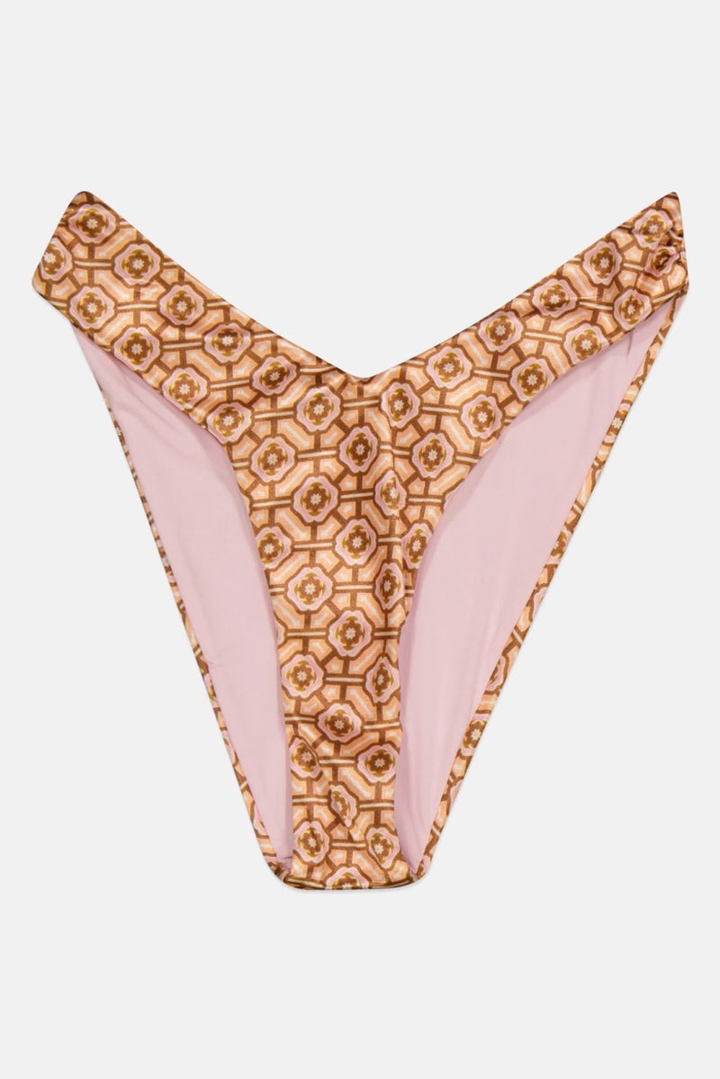 Asos Design Women 1 Peace Pull On Hipster Bikini Bottom, Multicolor - Image 3