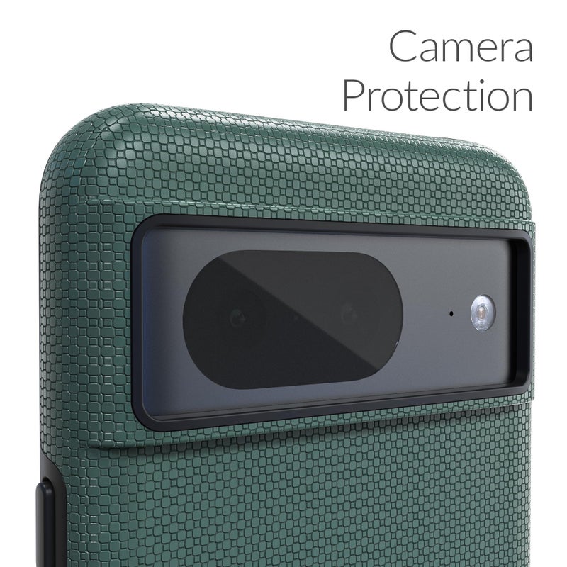 Crave for Google Pixel 8 Case, Shockproof Protection Dual Layer Case for Google Pixel 8 (6.2 inch) - Forest Green - Image 3