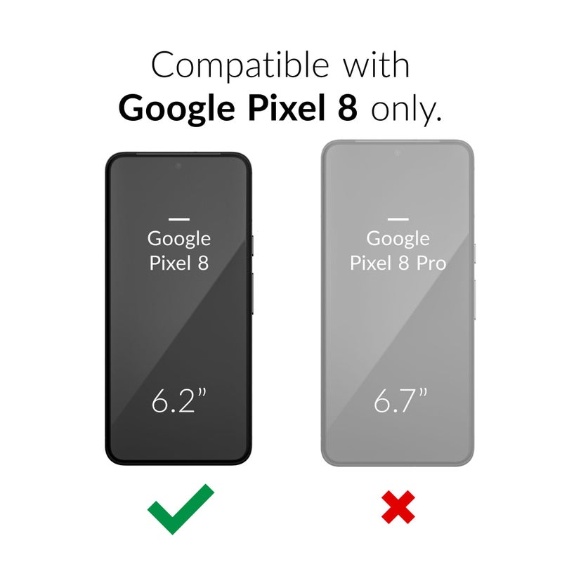 Crave for Google Pixel 8 Case, Shockproof Protection Dual Layer Case for Google Pixel 8 (6.2 inch) - Forest Green - Image 2
