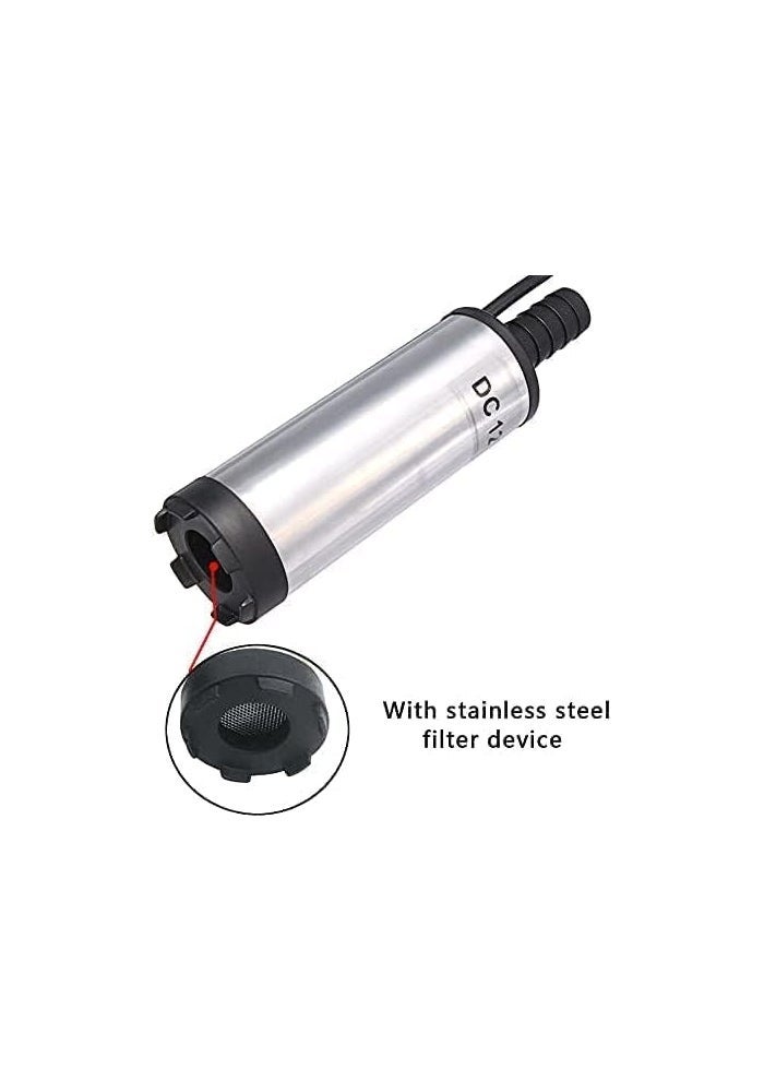 AQ AQSON AQSON Mini Electric Oil Diesel Fuel Transfer Pump 12V DC with Filter Screen - Image 5