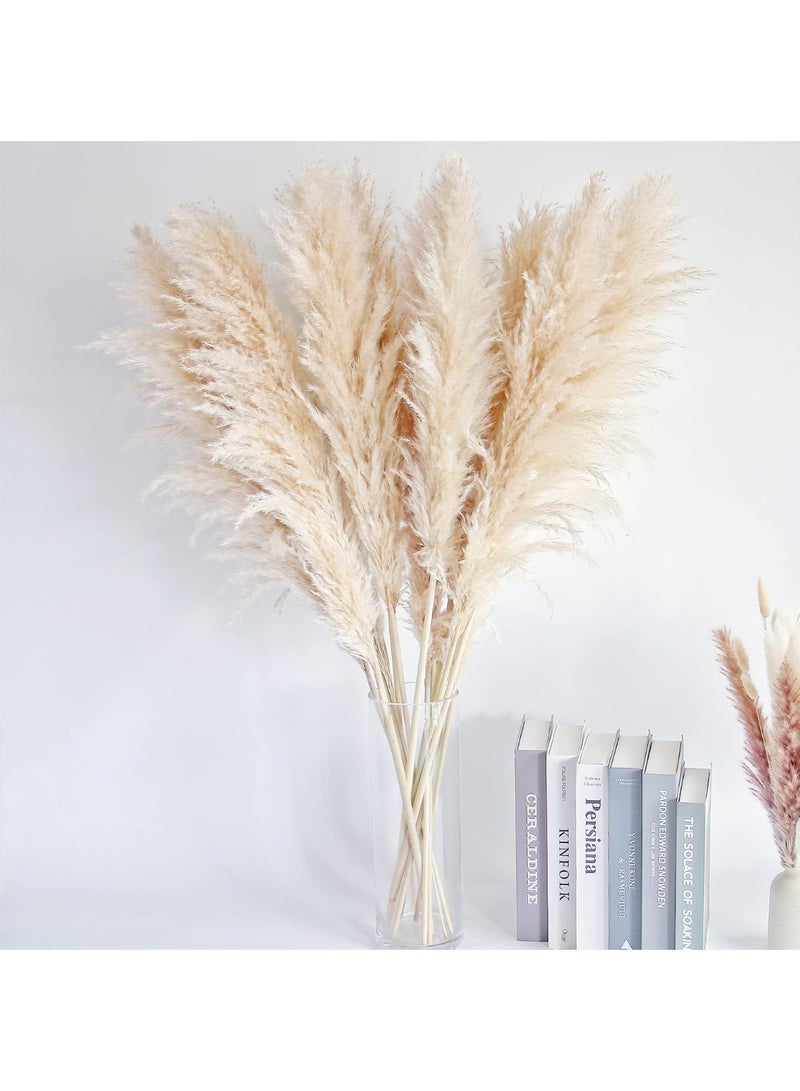 LATIFA 40" inch 10 Stems Natural Pampas Grass Decor Tall, pompas Grass, Tall Pampas Grass for Wedding, Party, Farmhouse, Boho Home Decor - Image 2