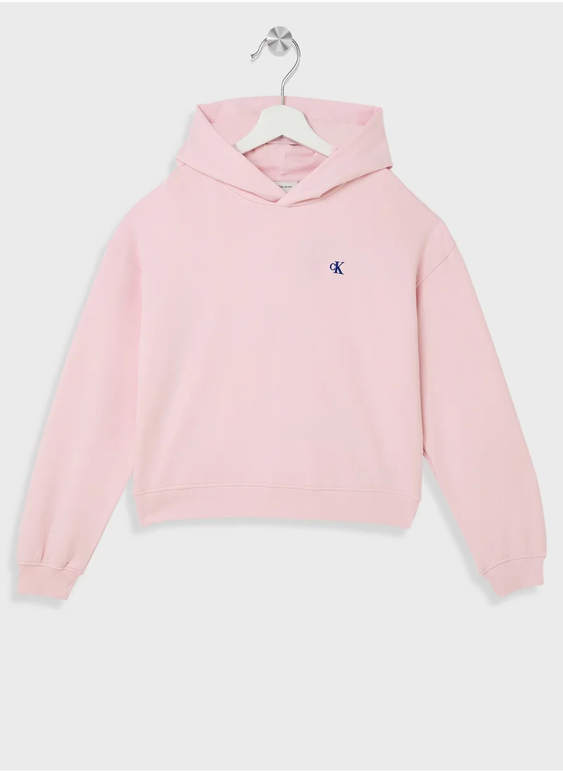 كالفن كلاين جينز Youth Essential Logo Hoodie