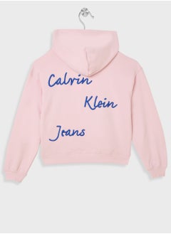 Calvin Klein Jeans Youth Essential Logo Hoodie  - Image 2