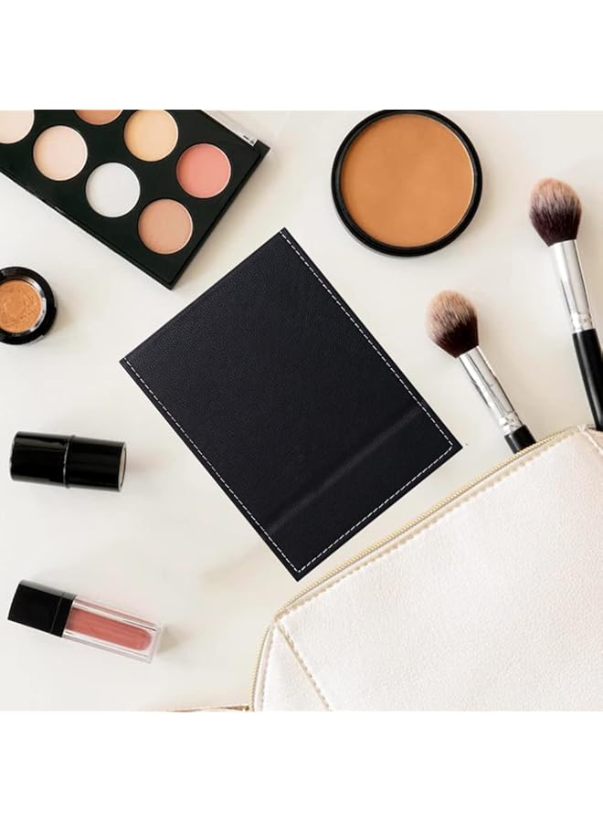 erorex Portable Folding Vanity Mirror Desktop Makeup Mirror With Adjustable Stand Pu Leather Travel Mirror For Camping Home - Image 4