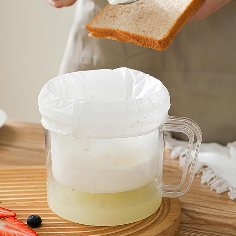Beige Yogurt Maker Machine with Fine Mesh Strainer for Homemade Cheese and Juice - Image 4