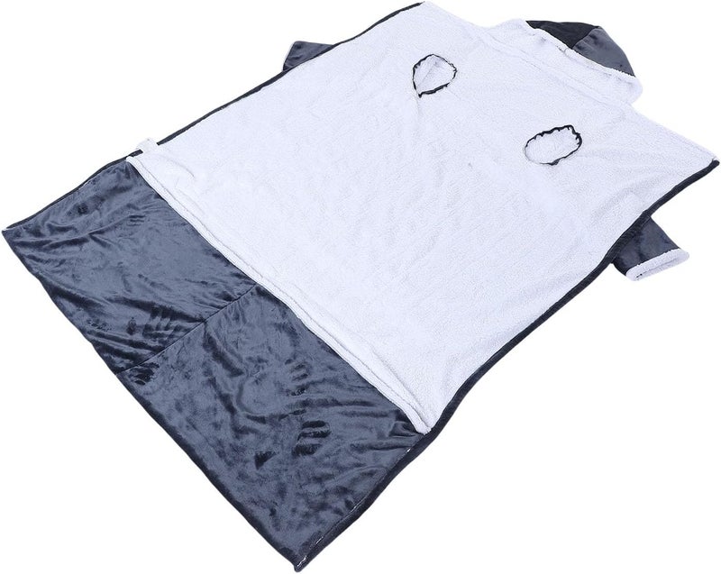 Luocute Wearable Heated Blanket, Electric Blanket with Sleeves Hood and Foot Pocket 10 Heating Levels 3 Timer Settings 70x50 Inch, with Overheat Protection, for Women Men S (JP (JP Plug 100V-120V - Image 4
