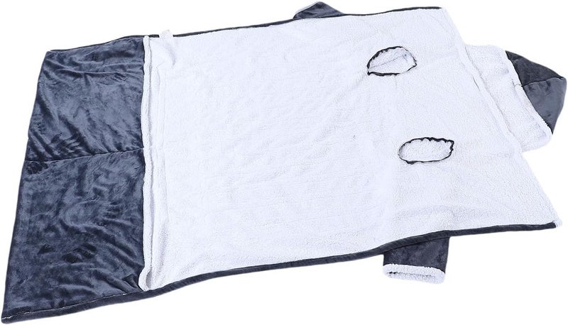 Luocute Wearable Heated Blanket, Electric Blanket with Sleeves Hood and Foot Pocket 10 Heating Levels 3 Timer Settings 70x50 Inch, with Overheat Protection, for Women Men S (JP (JP Plug 100V-120V - Image 2