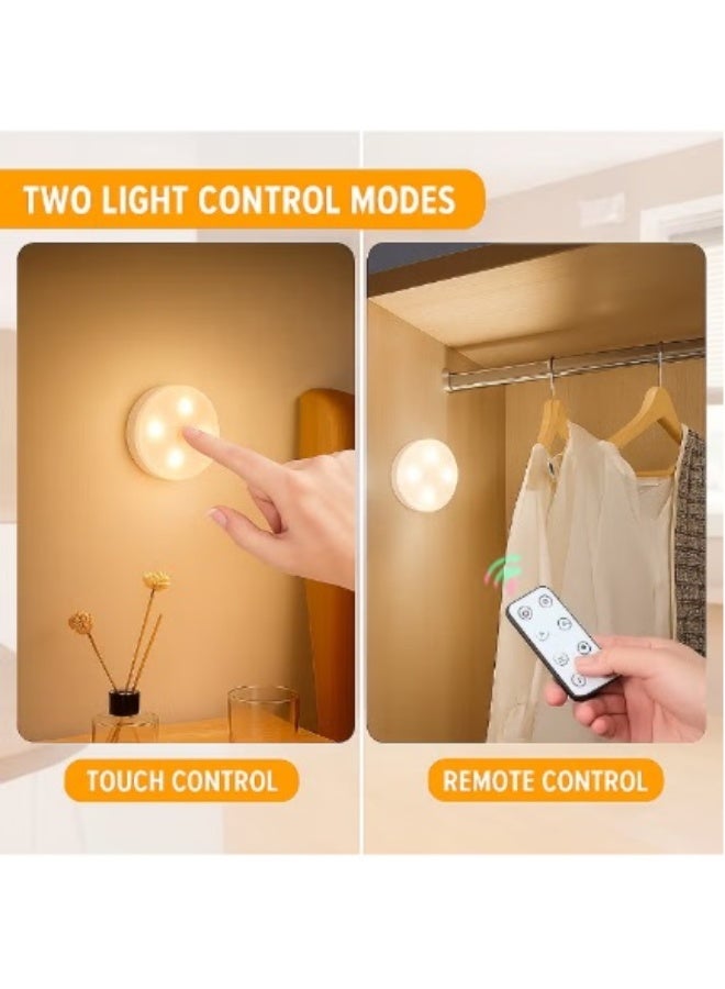 2-Pack Small Night Light，Remote & Touch Control, 3 Color Modes Dimmable, Type-C Fast Charging, Timer Function with Double-Sided Adhesive Iron Sheet for Bedroom Nursery - Image 5