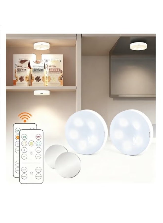 2-Pack Small Night Light，Remote & Touch Control, 3 Color Modes Dimmable, Type-C Fast Charging, Timer Function with Double-Sided Adhesive Iron Sheet for Bedroom Nursery - Image 1