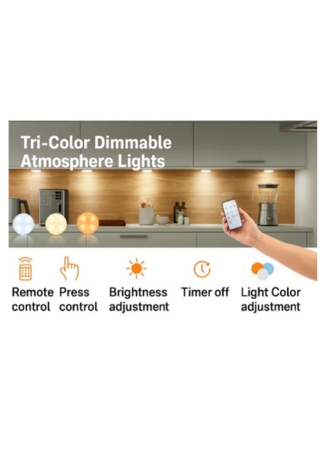 2-Pack Small Night Light，Remote & Touch Control, 3 Color Modes Dimmable, Type-C Fast Charging, Timer Function with Double-Sided Adhesive Iron Sheet for Bedroom Nursery - Image 2
