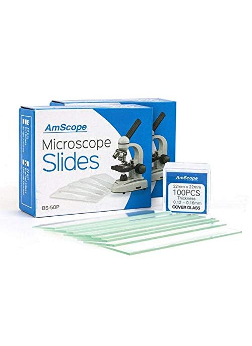 AmScope AmScope Microscope Slides 100 Blank Slides with 100 Cover Glass  - Image 3