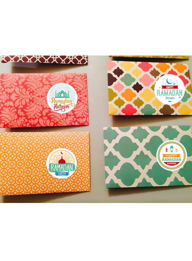 general 180 Pcs Eid Mubarak Stickers For Party Decorations Ramadan Sticker Kit Ramadan Kareem Labels For Eid Party Decorations - Image 2