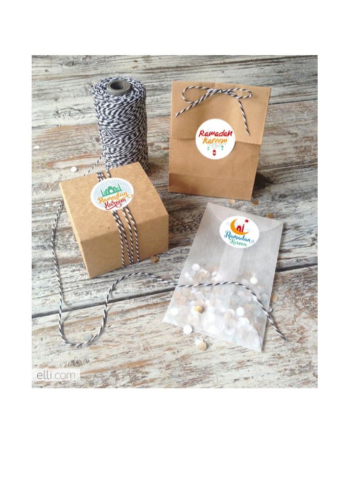 general 180 Pcs Eid Mubarak Stickers For Party Decorations Ramadan Sticker Kit Ramadan Kareem Labels For Eid Party Decorations - Image 3