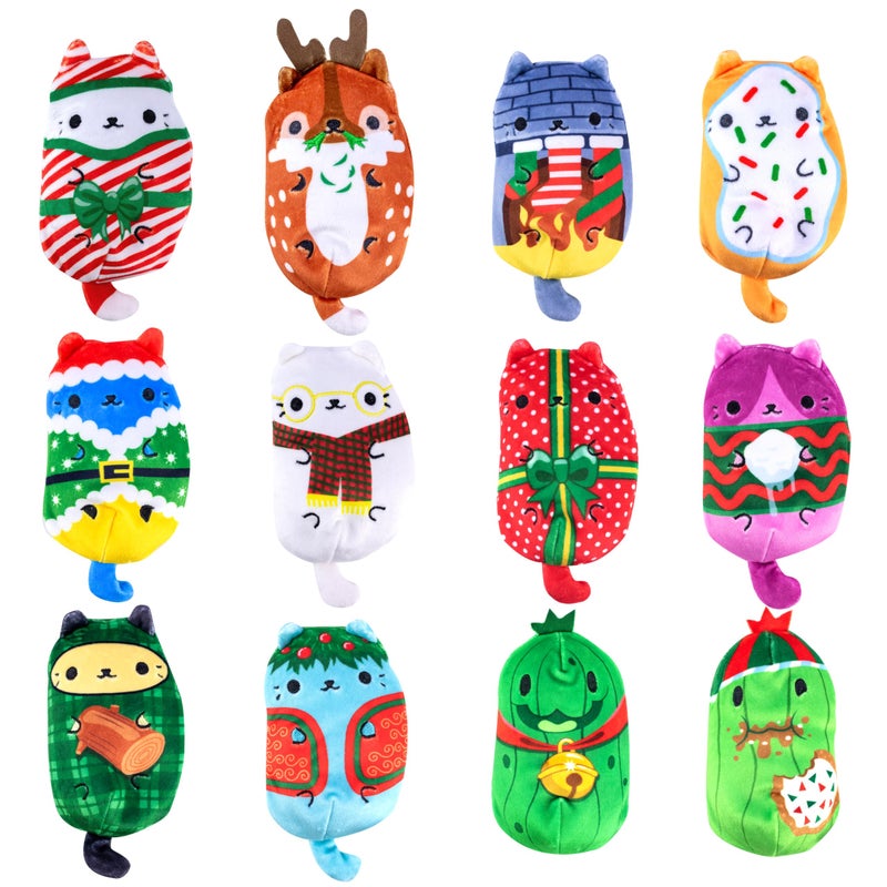 Cats vs Pickles Limited Edition Holiday 12Pack 2025 Seasonal Plush Collector Set Includes 12 Exclusive HolidayThemed Characters Super Soft BeanFilled Plushies - Image 3