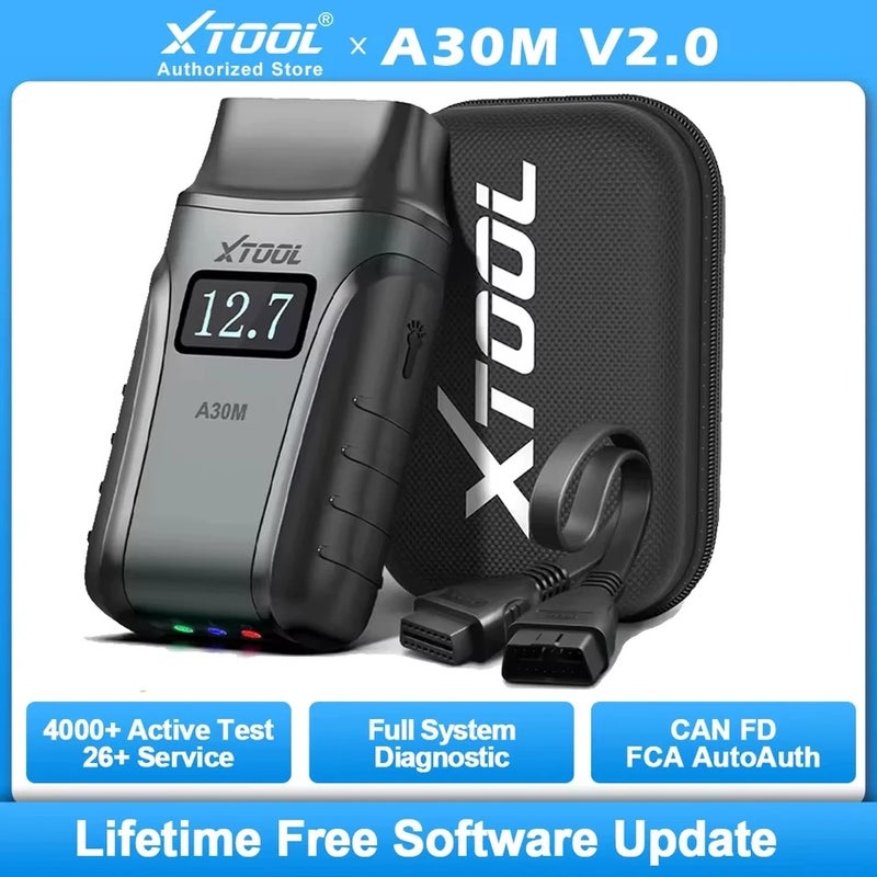 أداة اكس  جهاز فحص أعطال السيارة Xtool Anyscan+ A30M V2.0 Hot Version AI-Assisted OBD2 BT Diagnostic Tools Canfd All Car Full System Bi-directional 26 Reset - Image 2