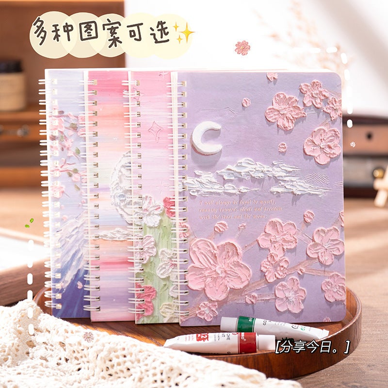 Cute Cartoon A5 Coil Book Student Learning Supplies Office Stationery Notepad High Color Notebook - Image 2