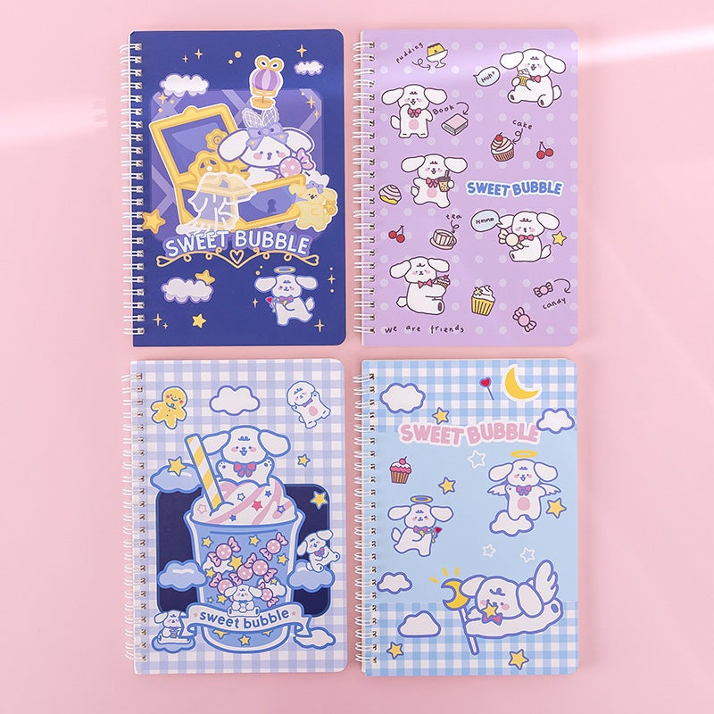 Cute Cartoon A5 Coil Book Student Learning Supplies Office Stationery Notepad High Color Notebook - Image 1