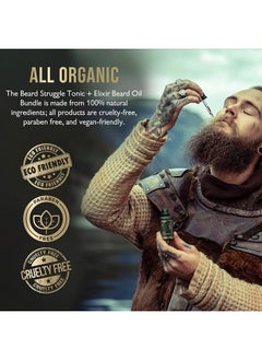 The Beard Struggle Beard Growth Oil - Hoenir's Poem, Gold Collection (1 Fl oz) - Night Liquid Elixir - Beard Oil for Men - Softens, Moisturizing, & Healthier Beard Growth  - Image 5