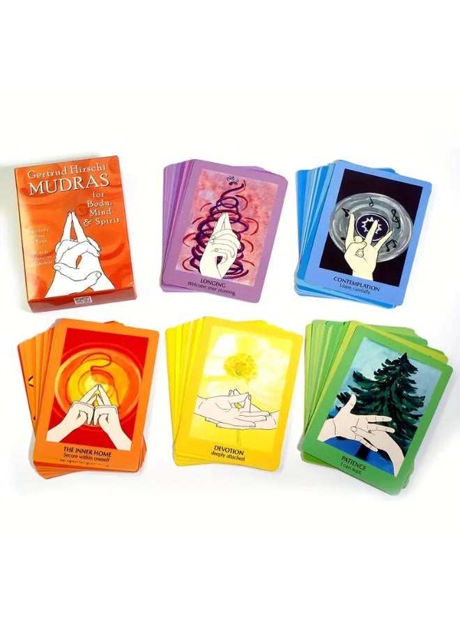 NIBEMINENT 1 Box of 68 Cards Mudras For Body Mind And Spirit, Beginner Tarot Card Set For Practice Cards Tarot Oracle Card Deck - Image 4