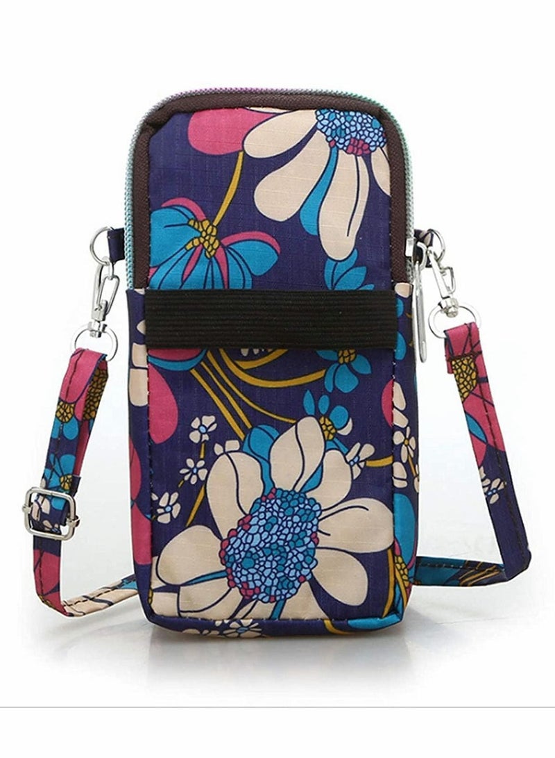 Excefore Small Canvas Cell Phone Purse Wallet Cute but Roomy Casual Shoulder Bag Crossbody Bag for Women  - Image 3