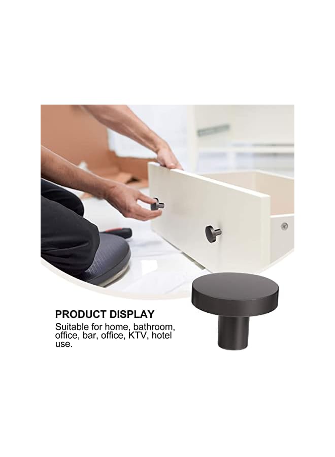 The Bros 5pcs European Round Dresser Knobs Drawer Pulls Handles Cabinet Door Knob Handles for Christmas Home Party Kitchen Supplies Black - Image 5