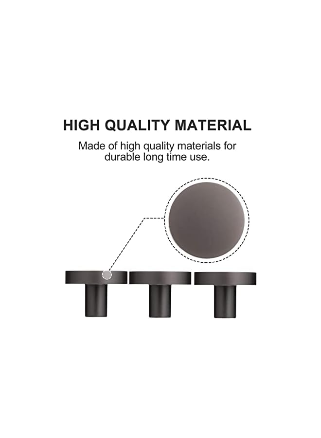 The Bros 5pcs European Round Dresser Knobs Drawer Pulls Handles Cabinet Door Knob Handles for Christmas Home Party Kitchen Supplies Black - Image 2