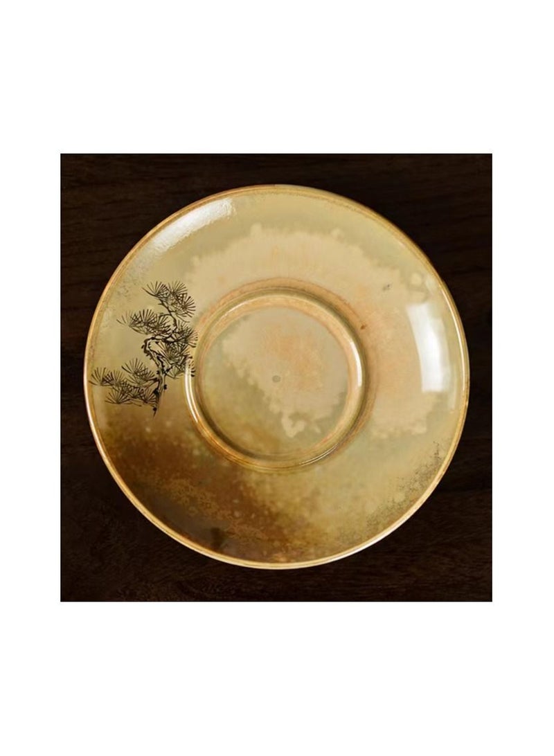 1-Piece Chinese Old Porcelain Blue and White Bowl Tea Set,Chinese Tea Bowl with Cover and Tray,Chinese Traditional Handicraft Ceramic Tea Set - Image 4