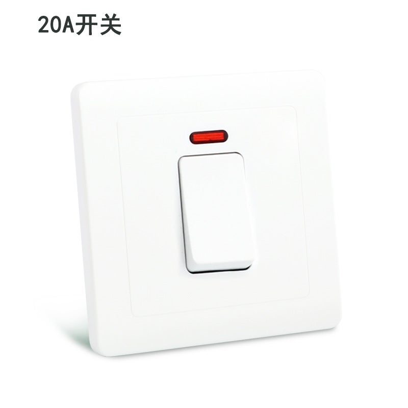 Dual 13A UK Socket Panel with Switch  USB 20A double-pole switch 