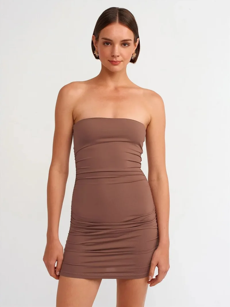 ديلفين Dilvin Strapless Bodycon Mini Dress