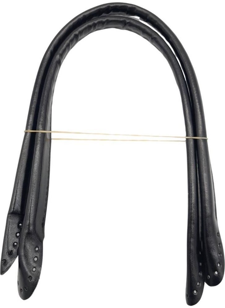 Angel Çanta Aksesuar - Angel Bag Accessory Shiny Patent Leather Pelican Model Bag Handle Black Color - Image 1