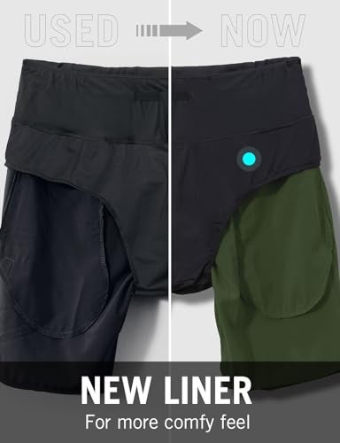 baleaf Womens' 7" Long Running Shorts Back Zipper Pocket Lightweight Quick Dry Athletic Shorts with Liner Grey Size L - Image 4