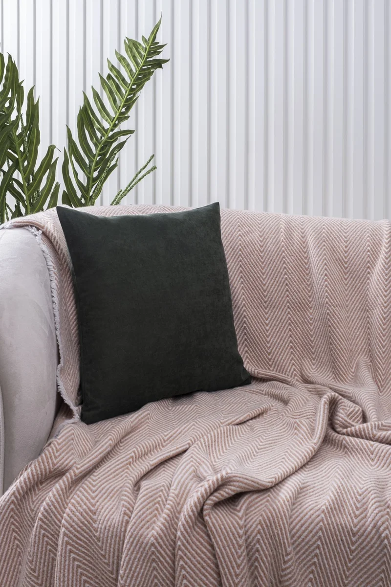 Özsay Home Green Plain Panorama Throw Pillow Cover 40x40 - With Many Different Color Options!