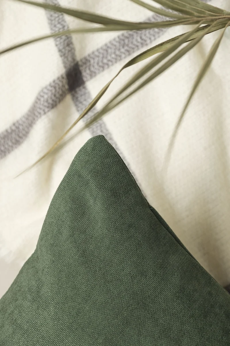 Özsay Home Green Plain Panorama Throw Pillow Cover 40x40 - With Many Different Color Options!