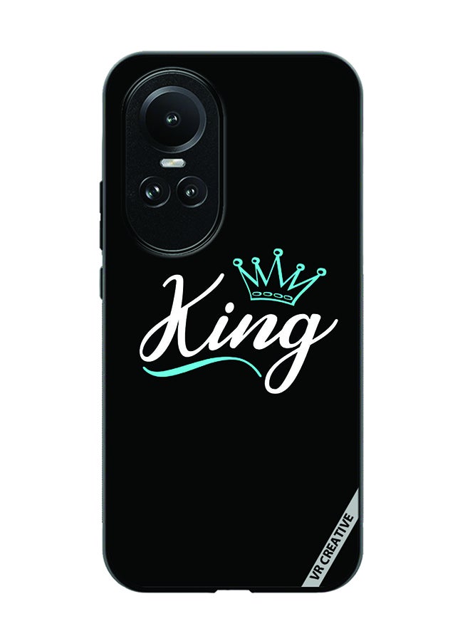 VR CREATIVE Protective Case Cover For Oppo Reno 10 King Design Multicolour - Image 1
