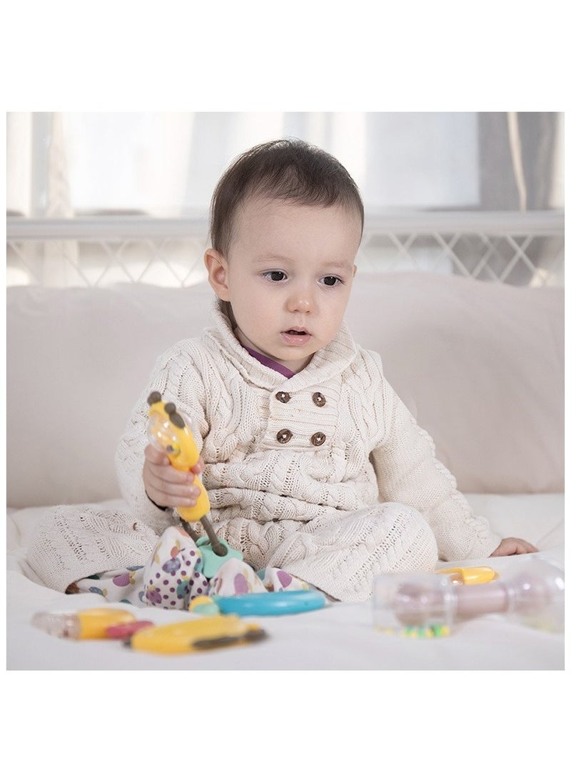 13 Piece Set Baby Teething Toys for Babies 0-6 Months Rattles Teethers for Babies  Baby Shower Gifts Ages 0-1
