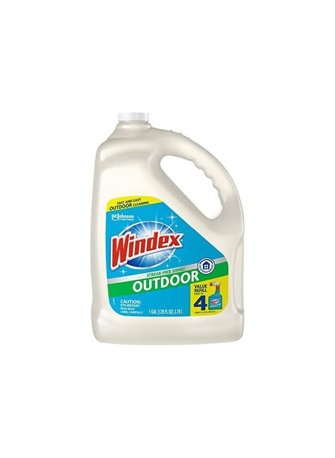ويندكس Windex منظف ​​زجاج خارجي بسعة 128 أونصة سائلة 