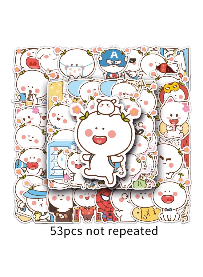 Bernard Two-flower Cartoon Expression Bag Decorative Stickers Luggage Guitar Car Tablet Refrigerator Graffiti Stickers - Image 1