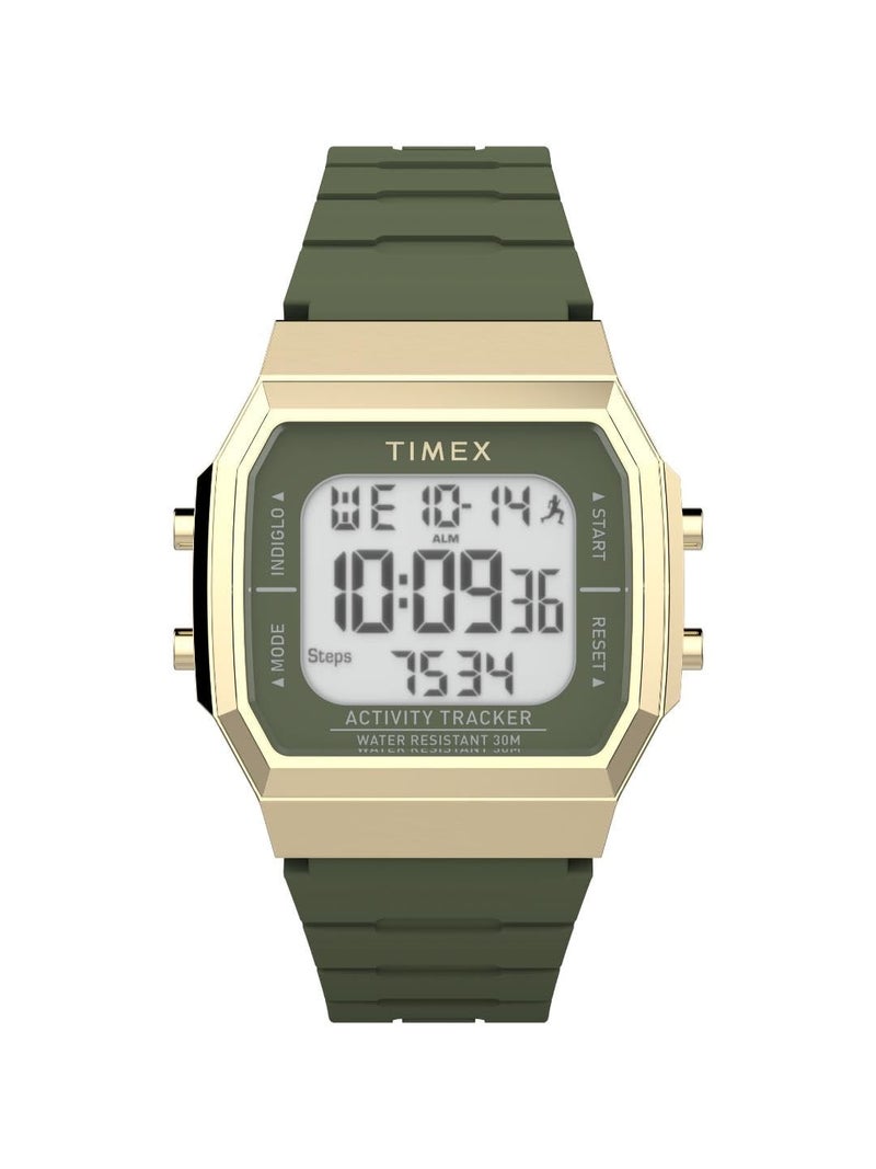 TIMEX Sport 40 mm White Dial Unisex Digital Watch- TW5M60800 - Image 1