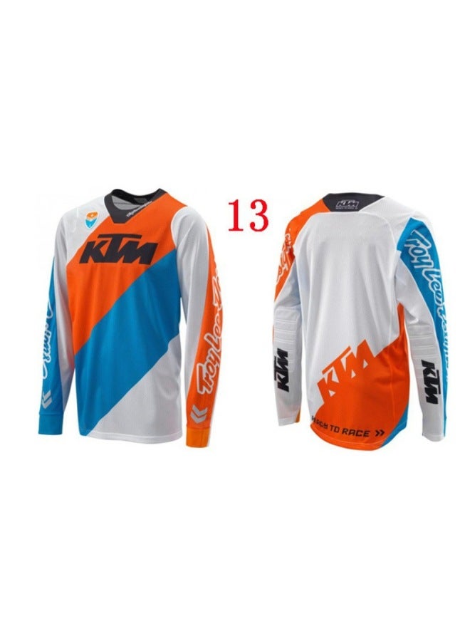 Downhill Suit Mountain Bike Riding Suit Top Men's Long Sleeve Motocross Suit