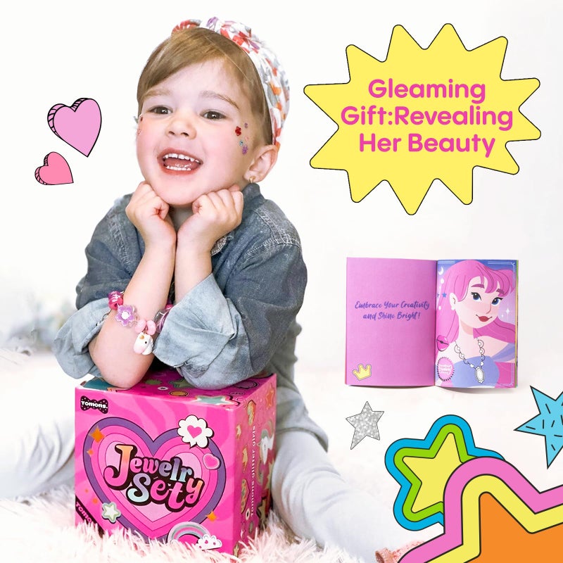 Tomons Bracelet Making Kit for Girls Ages 6-12 Year Old, Jewelry Making Kit- Birthday for 6 7 8 10 11 12 Year Old Girl - Image 4