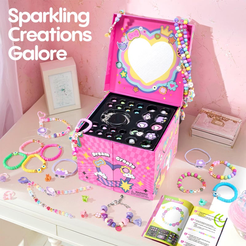 Tomons Bracelet Making Kit for Girls Ages 6-12 Year Old, Jewelry Making Kit- Birthday for 6 7 8 10 11 12 Year Old Girl - Image 5