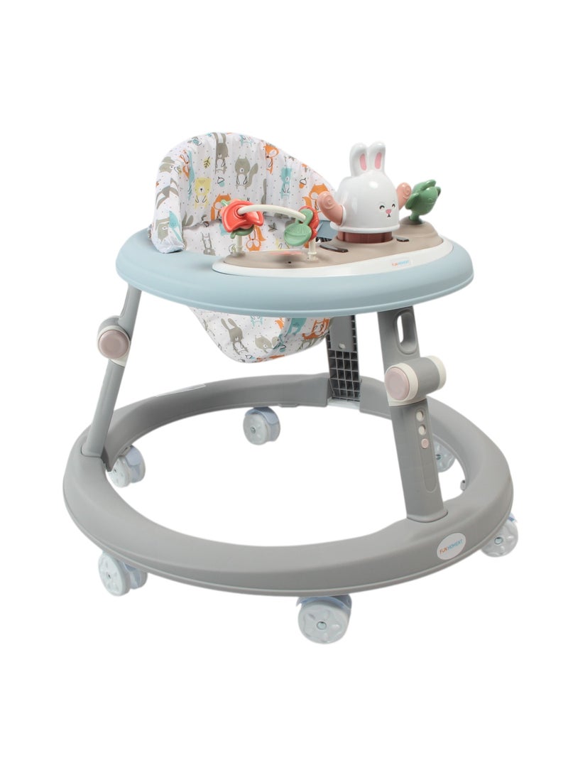 FUN MOMENT Adjustable Height Foldable Baby Walker 6-12 Months - Image 1