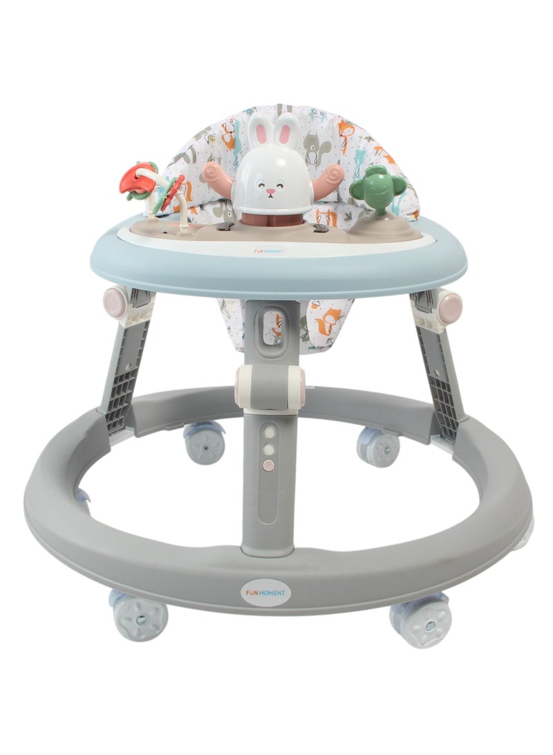 FUN MOMENT Adjustable Height Foldable Baby Walker 6-12 Months - Image 2