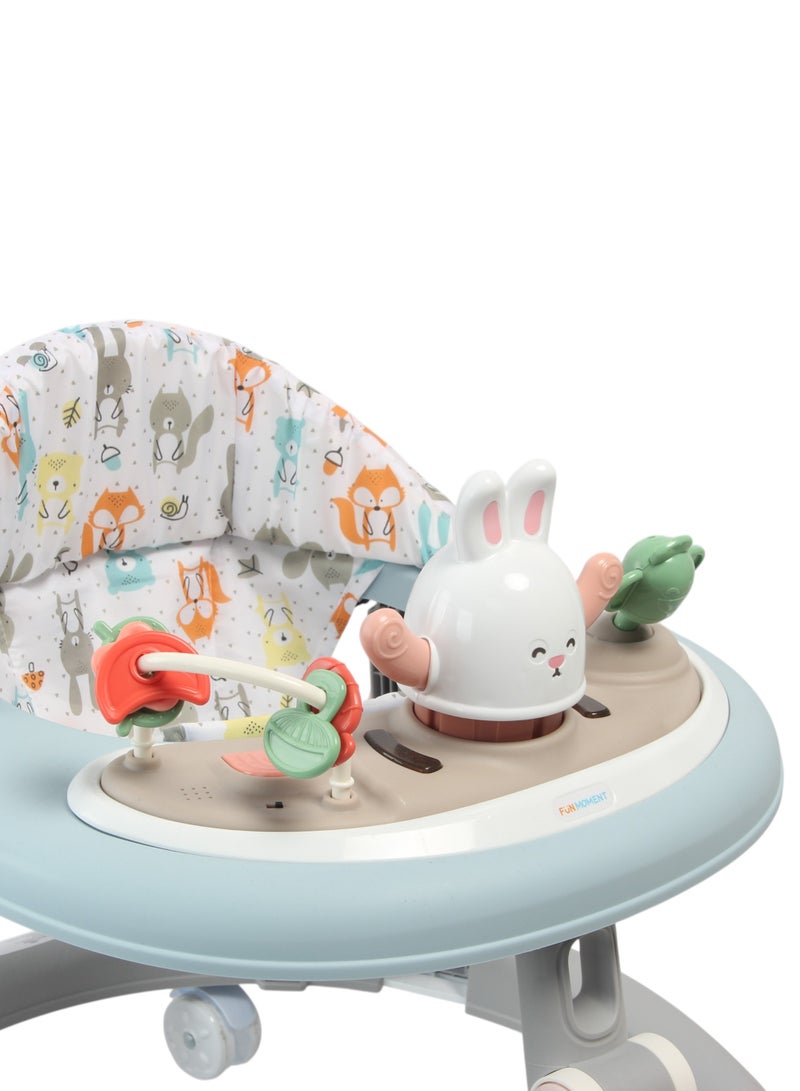 FUN MOMENT Adjustable Height Foldable Baby Walker 6-12 Months - Image 4