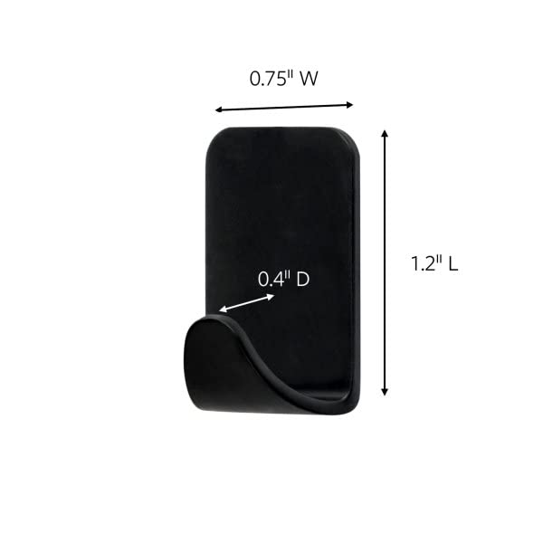 كوماند خطاف معدني كبير ذو انعكاسات حديثة يحمل ما يصل إلى 5 رطل من البرونز المطلي بالزيت، 1 خطاف حائط مع شريطين تحكم، خطافات تعليق خالية من التلف لتعليق الزينة في مساحات المعيشة - Image 5